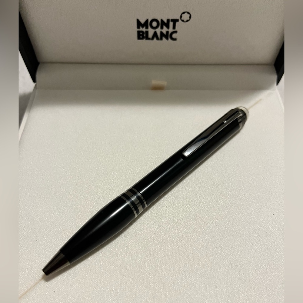 Montblanc StarWalker Ballpoint Pen - Resin - BlackCosmos. NWT All boxes inc.